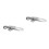 2Pcs Quick Release Bike Seatpost Clamp Silver Aluminum Alloy Durable 4