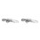 2Pcs Quick Release Bike Seatpost Clamp Silver Aluminum Alloy Durable 9