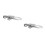 2Pcs Quick Release Bike Seatpost Clamp Silver Aluminum Alloy Durable 8