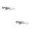 2Pcs Quick Release Bike Seatpost Clamp Silver Aluminum Alloy Durable 5
