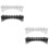 4Pcs Assorted Color Plastic Clipper Guard Holder Barber Organizer Box 8