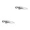 2Pcs Quick Release Bike Seatpost Clamp Silver Aluminum Alloy Durable 6