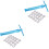 2Pièces Kit Outils Nouilles Argile Bleu Ciel Pour Projets Créatifs 3