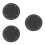 3Pcs Round Black PU Bag Bottom Base Durable Pad for Handmade Bag DIY 7