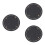 3Pcs Round Black PU Bag Bottom Base Durable Pad for Handmade Bag DIY 6