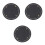 3Pcs Round Black PU Bag Bottom Base Durable Pad for Handmade Bag DIY 3