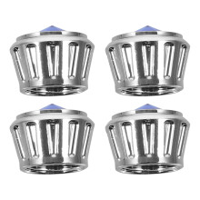 2Set Kit Fissaggio Targa Con Viti Antifurto Acciaio Resina