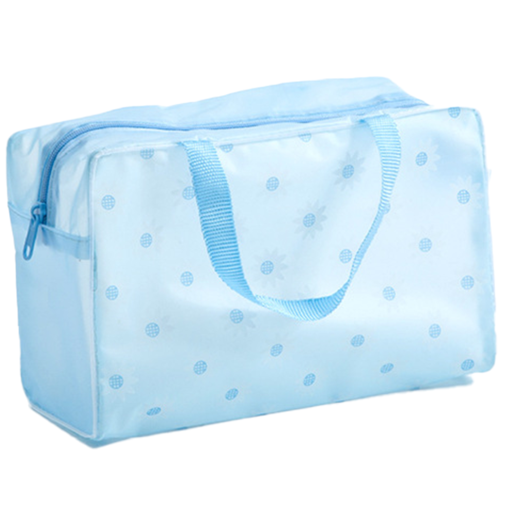Elegant And Practical Cosmetic Bag, Durable And Lightweight Clear Pvc With Quick Item Visibility, Multi Functional Versatile Pouch Featuring Smooth Zi