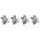 40Pcs Lightweight Plastic 5-Rings Binder Rings for Notebook Repair 5