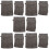 15Pcs Grey Microfiber Face Cleaning Gloves Reusable Makeup Mitts 8