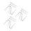 White Inflatable Boot Shaper Durable Shoe Trees for Women Boots 8