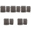 15Pcs Grey Microfiber Face Cleaning Gloves Reusable Makeup Mitts 3