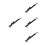 4Sets Aluminum Sliding Window Locks Black Retractable Home Security 7