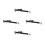 4Sets Aluminum Sliding Window Locks Black Retractable Home Security 6