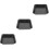 3Pcs Multipurpose Black Steel Pizza Baking Tray Set for Oven Use 6