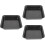 3Pcs Multipurpose Black Steel Pizza Baking Tray Set for Oven Use 7