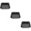 3Pcs Multipurpose Black Steel Pizza Baking Tray Set for Oven Use 10