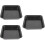 3Pcs Multipurpose Black Steel Pizza Baking Tray Set for Oven Use 8