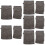 15Pcs Grey Microfiber Face Cleaning Gloves Reusable Makeup Mitts 10