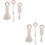 6Pcs Safe White Cotton Rope Baby Toy Hand Woven Teether 6