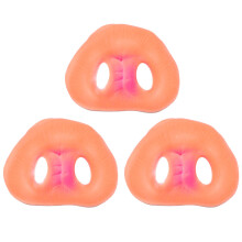 9Pcs Durable Pink Pig Nose Mask Elastic Strap for Party Use