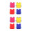 8Pz Grembiuli Bambini Per in Nylon Colorati E Impermeabili 8
