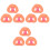 9Pcs Durable Pink Pig Nose Mask Elastic Strap for Party Use 3