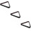 3Pcs Durable Wood Snooker Balls Frame Black Billiard Triangle Rack 10
