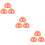 9Pcs Durable Pink Pig Nose Mask Elastic Strap for Party Use 9