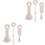 6Pcs Safe White Cotton Rope Baby Toy Hand Woven Teether 3