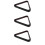 3Pcs Durable Wood Snooker Balls Frame Black Billiard Triangle Rack 9