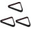 3Pcs Durable Wood Snooker Balls Frame Black Billiard Triangle Rack 3