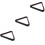 3Pcs Durable Wood Snooker Balls Frame Black Billiard Triangle Rack 6