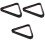 3Pcs Durable Wood Snooker Balls Frame Black Billiard Triangle Rack 4