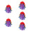5Pcs Rainbow Colored Unicorn Curly Wig Cosplay Accessory 10