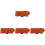 4Pcs Professional Orange Bass Guitar Muting Sound Strap Accessory 2