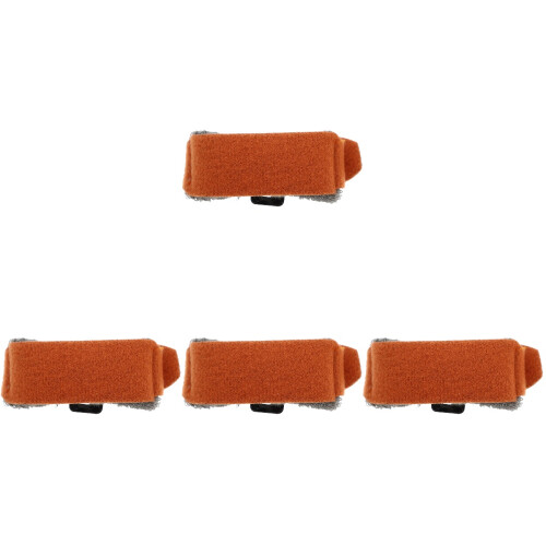 4Pcs Professional Orange Bass Guitar Muting Sound Strap Accessory 1