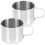 8Pz Pitcher Schiuma Latte in Acciaio Per E Salse Con Manico 3