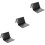 3Pcs Durable PU Black Wallet Trick Prop for Magician Beginners 7
