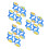 6Set Rullo Graffiti Spugna Per Bambini Materiale Colorato 6