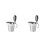 2Pz Dispenser Salsa Isolato Acciaio Argento 6