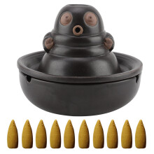 Arzător de tămâie ceramic, design tradițional chinezesc, cădelniță cu refluxul, aromaterapie, meditație, aromaterapie pentru dormitor de