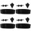 12Pz E Cummerbund Nero Uomo in Satin Con 7
