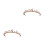 2Pz Tiara Dorata in Per Bambina Elegante Per Party 6