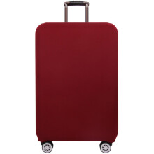 Elastic Travel Suitcase Protective Cover, Washable Luggage Cover, Protective Cover for Suitcases with Zip, Wine Red, S, Luggage Cover Wine Red S