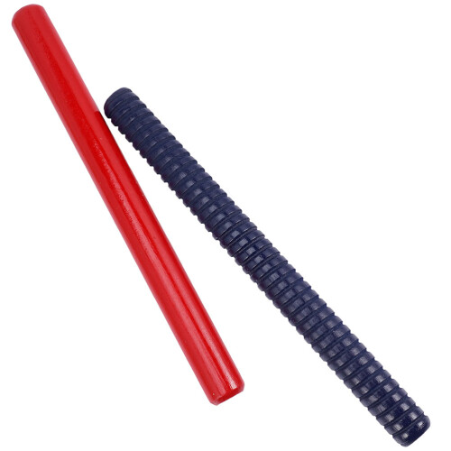 8Pcs Ribbed Hardwood Music Sticks Assorted Percussion Set 2