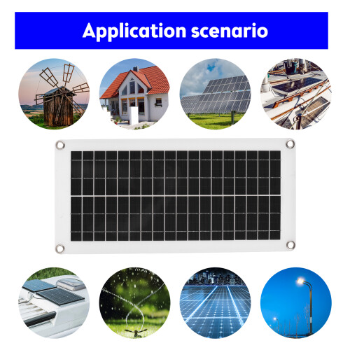 Durable 20 Watt 12V Waterproof Solar Panel Kit for RVs and Campers 1
