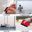 Felt Squeegee for Wide Application, Damage Prevention Soft Fabric Felt 4 Inch Vinyl Installing Application Tools, 2PCS Premium Felt Scraper for Craft 2