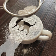 Stencil per caffè multicolori, delicati motivi artistici a farfalla per cappuccino, modelli per latte art per decorare decorazioni artistiche a base