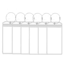 Cruise Essentials, Luggage Tag Holders for All Cruise Line Ships, Weather Resistant and Reusable, Perfect Fit for Clear Cruise Tags Holders (6PCS)